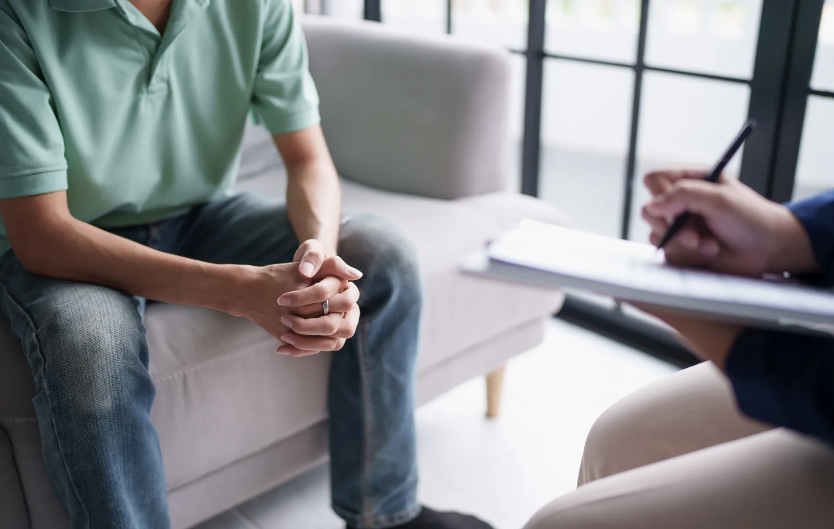 group practice owner meeting with consultant to learn about sustainable growth for mental health group practices